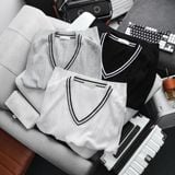  Áo Gile Len Cổ V Phối Viền 1831 