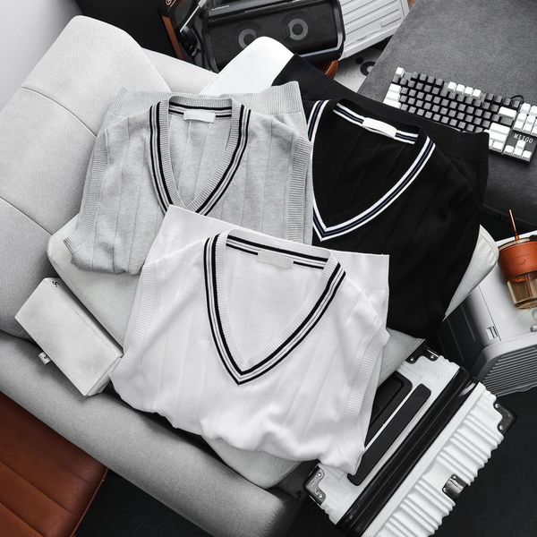  Áo Gile Len Cổ V Phối Viền 1831 