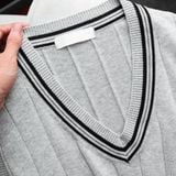  Áo Gile Len Cổ V Phối Viền 1831 