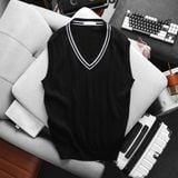  Áo Gile Len Cổ V Phối Viền 1831 