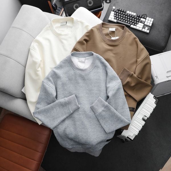  Áo Nỉ Xốp Vân Nổi Regular Sweatshirts 1828 