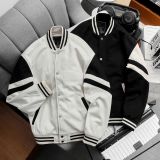  Áo Khoác Dạ Chéo Phối Da Lộn 1835 