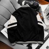  Áo Khoác Dạ Chéo Phối Da Lộn 1835 