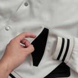  Áo Khoác Dạ Chéo Phối Da Lộn 1835 