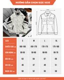  Áo Khoác Dạ Chéo Phối Da Lộn 1835 