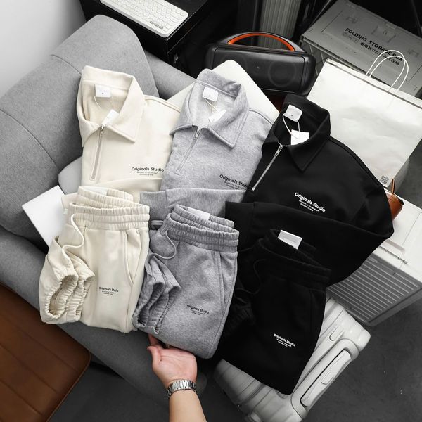  Bộ Nỉ Cổ Polo Khóa Kéo Felt Tracksuit 1843 