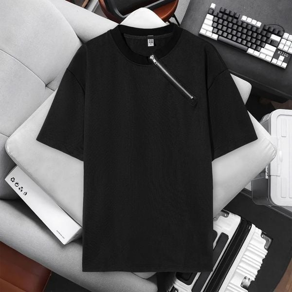  Áo Thun Cổ Metal Zipper 1651 