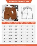  Quần Shorts Kaki Slimfit 1849 