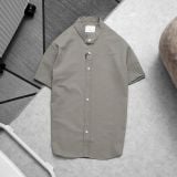 Áo Sơ Mi Linen Ngắn Tay Cổ Trụ 1851 