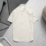 Áo Sơ Mi Linen Ngắn Tay Cổ Trụ 1851 
