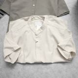  Áo Sơ Mi Linen Ngắn Tay Cổ Trụ 1851 