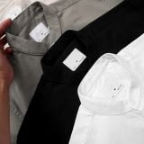  Áo Sơ Mi Linen Ngắn Tay Cổ Trụ 1851 