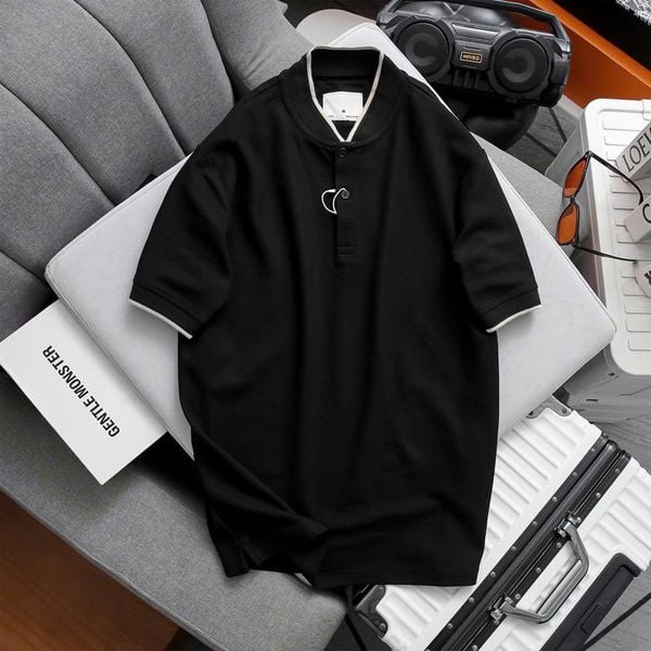  Áo Polo Trơn Cổ Tàu 1859 