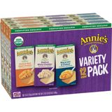  Nui Phô Mai Hữu Cơ Annie's Organic Homegrown Macaroni & Cheese, Variety Pack, 6 oz [Hộp 170g] 