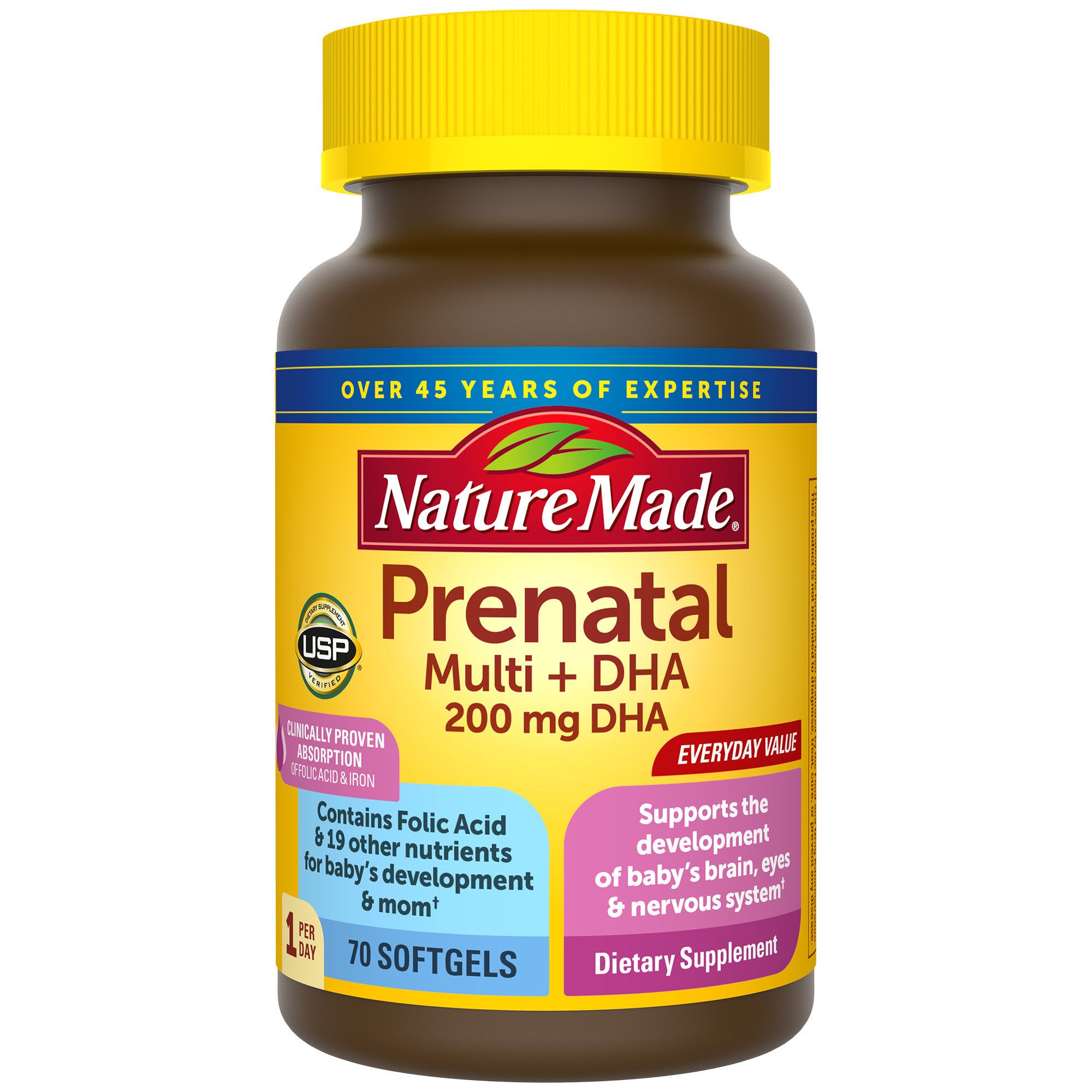 Viên Uống Bổ Sung Vitamin Cho Bà Bầu Nature Made Prenatal Multivitamin