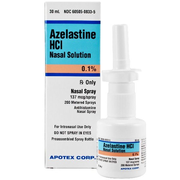  Thuốc Xịt Azelatine Đặc Trị Viêm Mũi Dị Ứng Azelatine HCl nasal solution 0.1% 30 ml [Chai 30ml] 