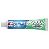  Kem Đánh Trắng Răng Và Thơm Miệng Crest Complete Plus Scope Advanced Active Foam Toothpaste 8.2oz [Tuýp 232g] 