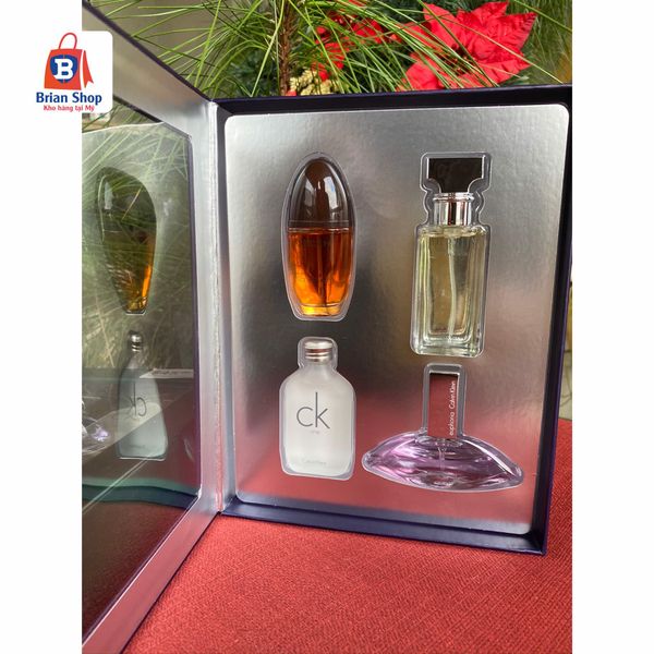  Set Nước Hoa Nữ 4 Mùi Hương Calvin Klein 4-Pc. Women's Fragrances Gift Set [Chai 15ml] 