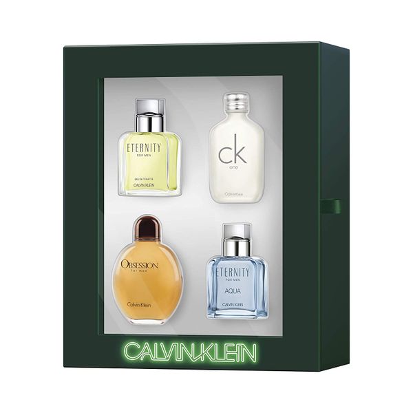  Set Nước Hoa Nam 4 Mùi Cổ Điển Calvin Klein Men's 4-Pc. Classics Gift Set [Chai 15ml] 