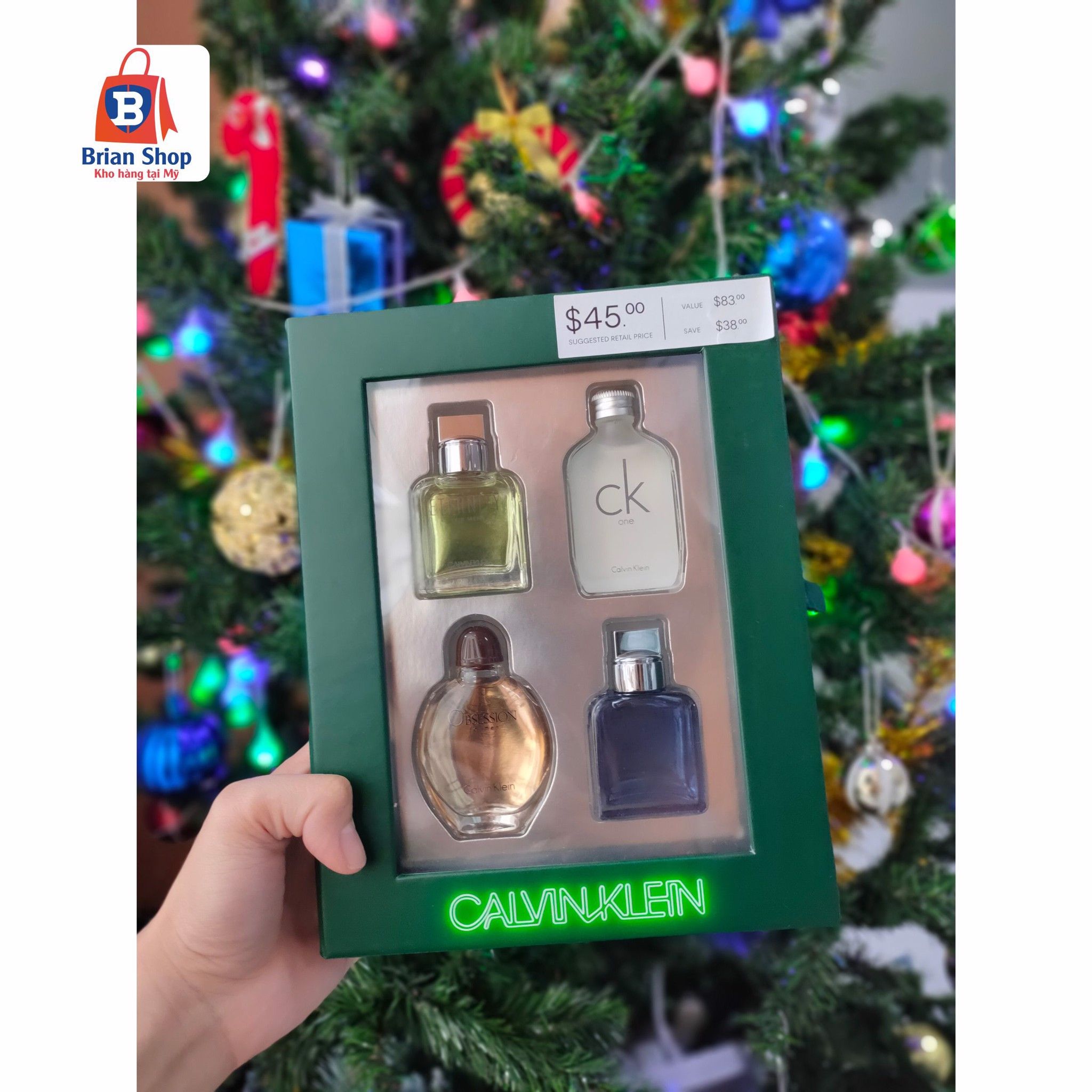  Set Nước Hoa Nam 4 Mùi Cổ Điển Calvin Klein Men's 4-Pc. Classics Gift Set [Chai 15ml] 