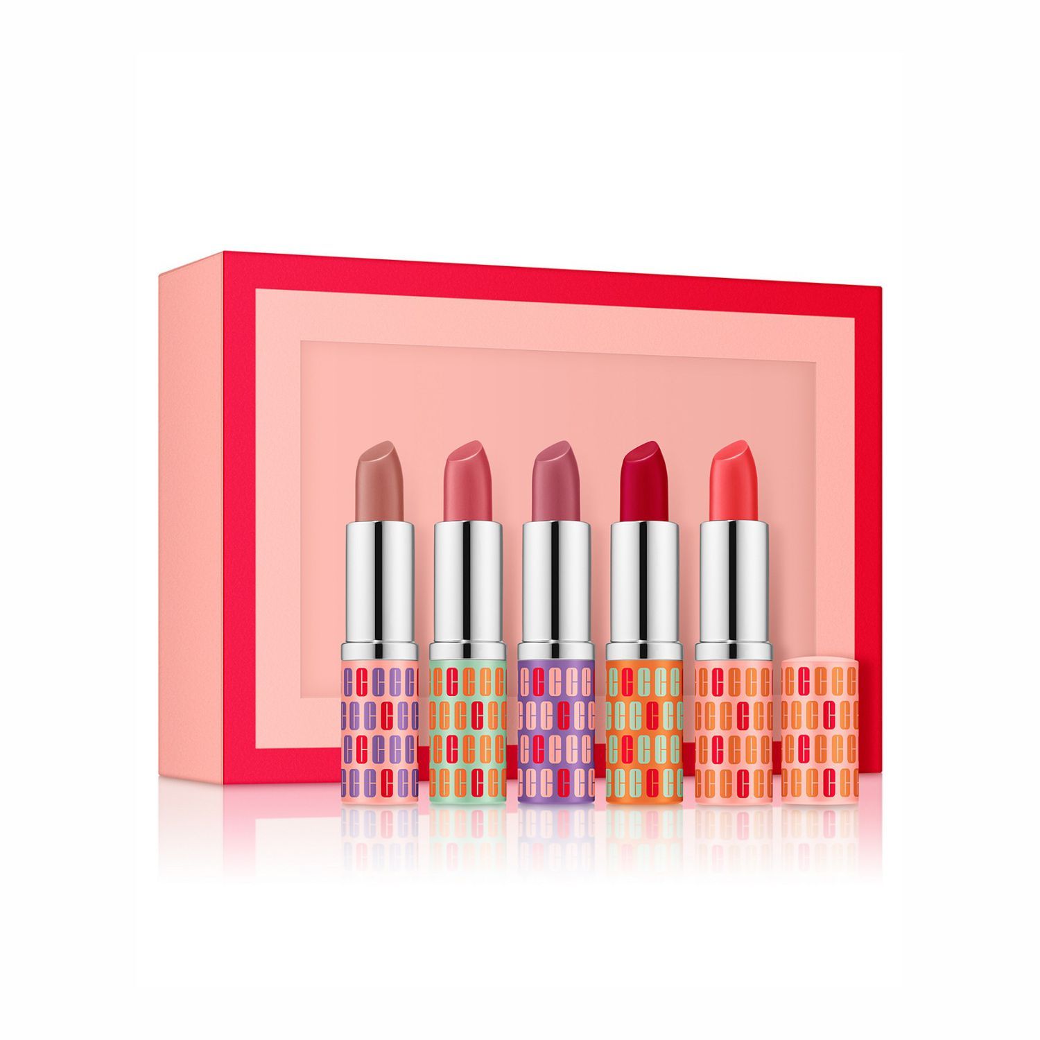  Set 5 Thỏi Son Clinique Phiên Bản Lễ Hội Đặc Biệt 5-Pc. Kisses Gift Set, Created for Macy's [Thỏi 3,8g] 