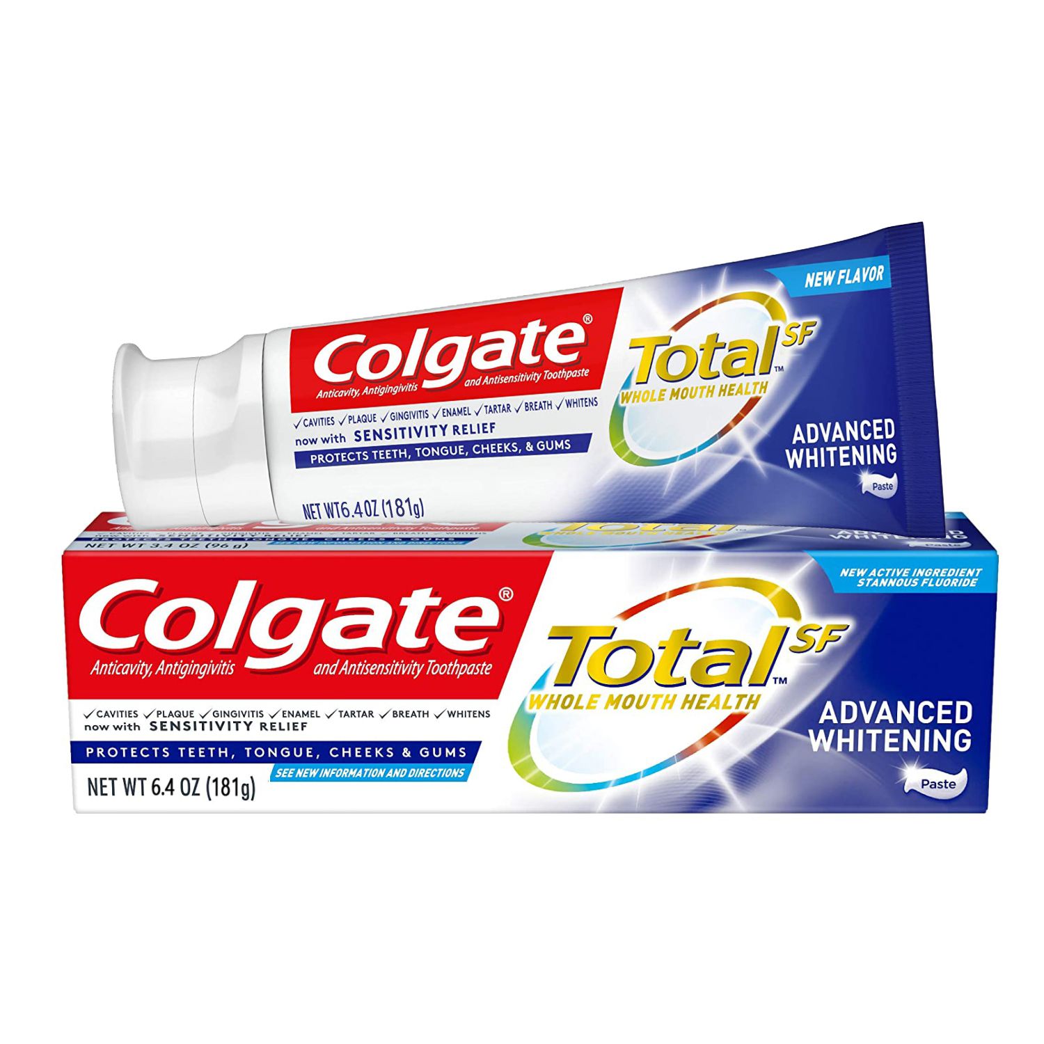  Kem Đánh Trắng Răng Colgate Total Advanced Whitening Toothpaste [Tuýp 181g] 