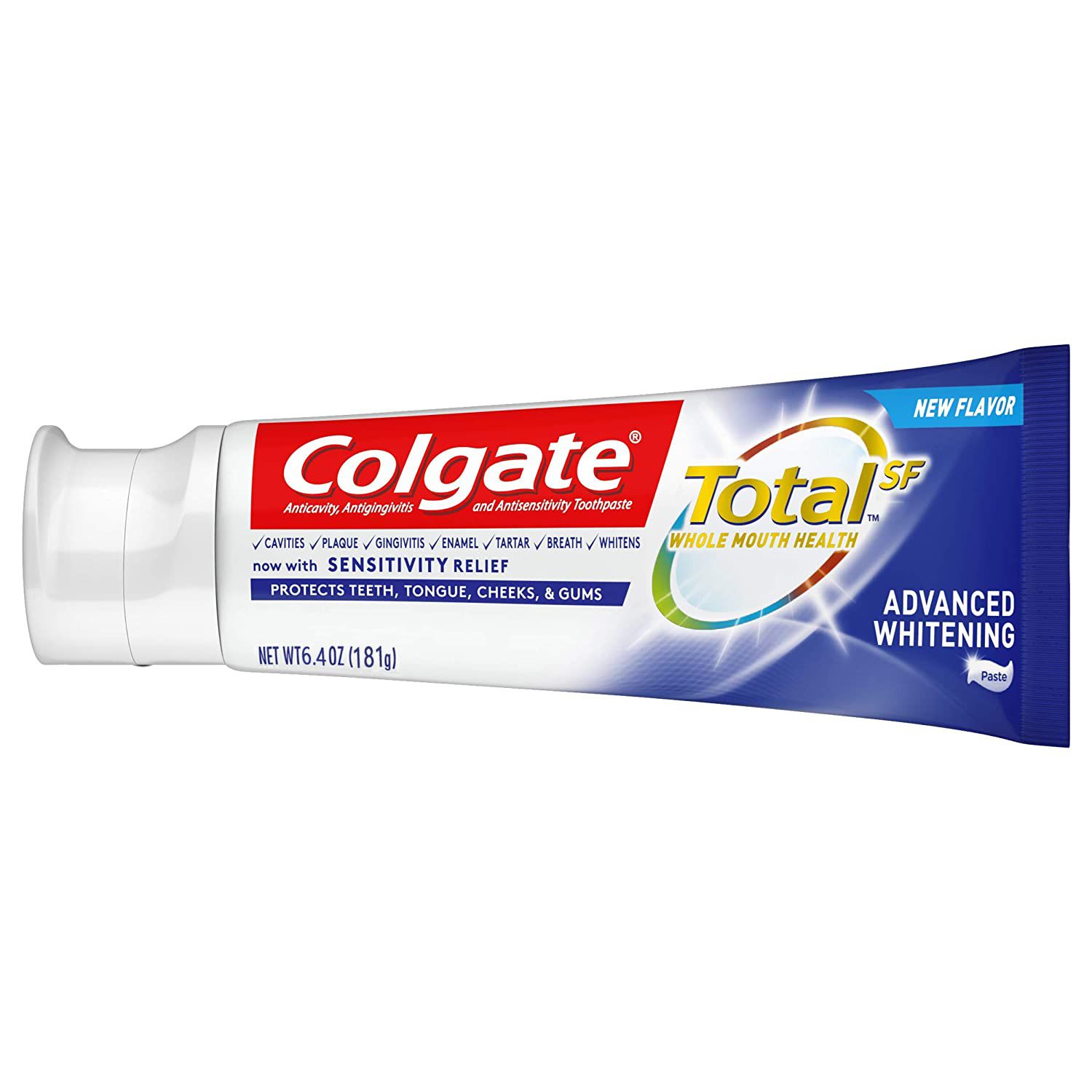  Kem Đánh Răng Colgate Total SF Advanced Whitening Toothpaste 6.4 oz [Set 5 Tuýp 181g] 
