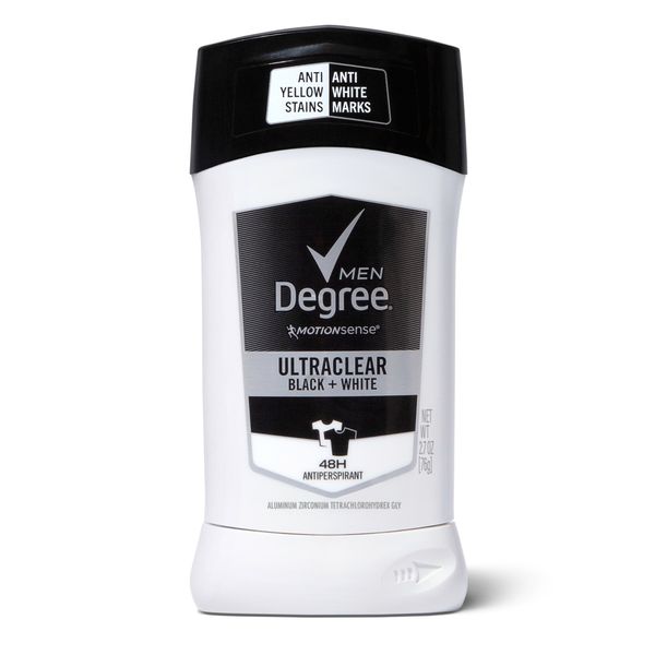  Lăn Khử Mùi Nam Dạng Sáp Degree Men UltraClear Antiperspirant Deodorant Stick Black+White 2.7 Oz [Chai 76g] 