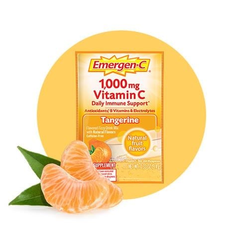  Bột Sủi Hòa Tan Bổ Sung Vitamin C Tăng Cường Sức Đề Kháng Emergen-C Vitamin C 1,000 mg. Variety Pack Drink Mix [Hộp 90 gói] 