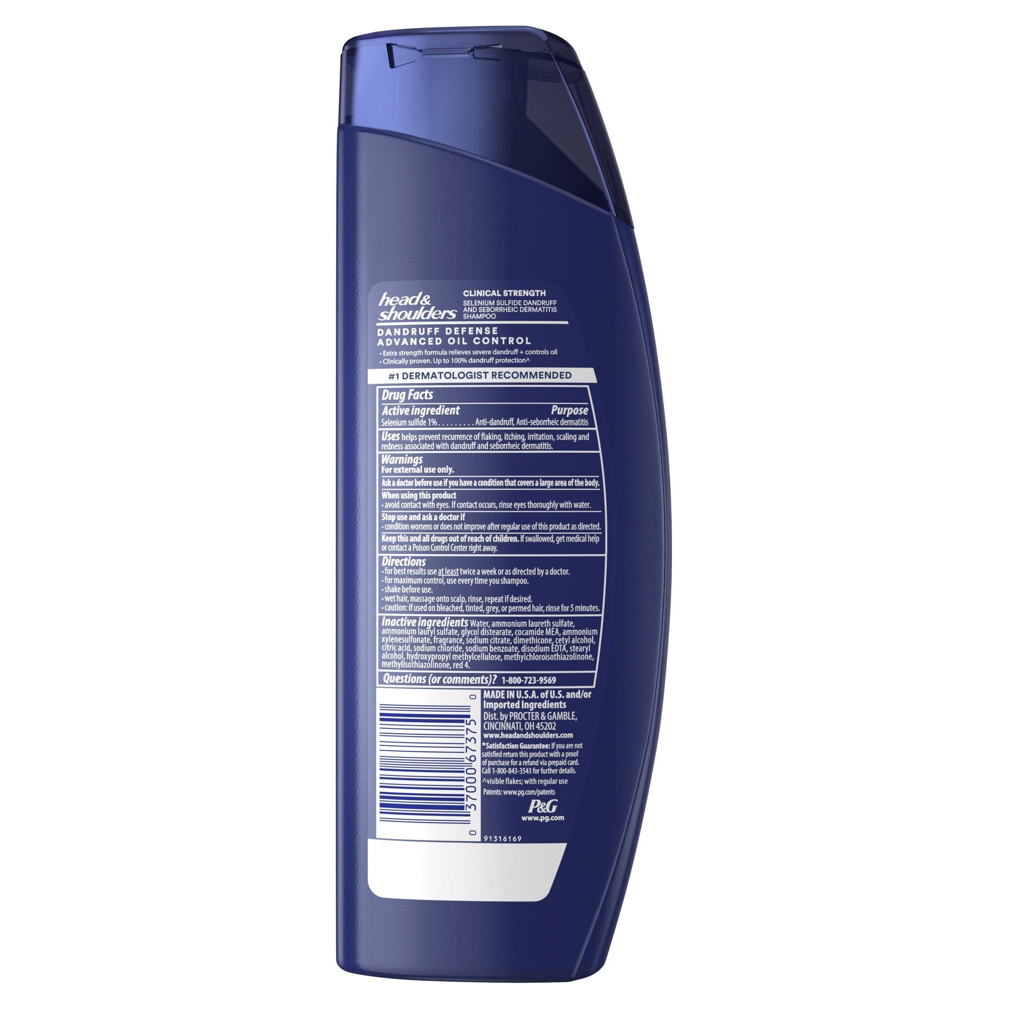  Dầu Gội Thuốc Đặc Trị Gàu & Kiểm Soát Dầu Nhờn Head&Shoulders Dandruff Shampoo [Chai 400ml] 