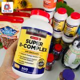  Viên Uống Bổ Sung Vitamin Tổng Hợp Super B-Complex with Electrolytes, 500 Tablets [Hộp 500 viên] 