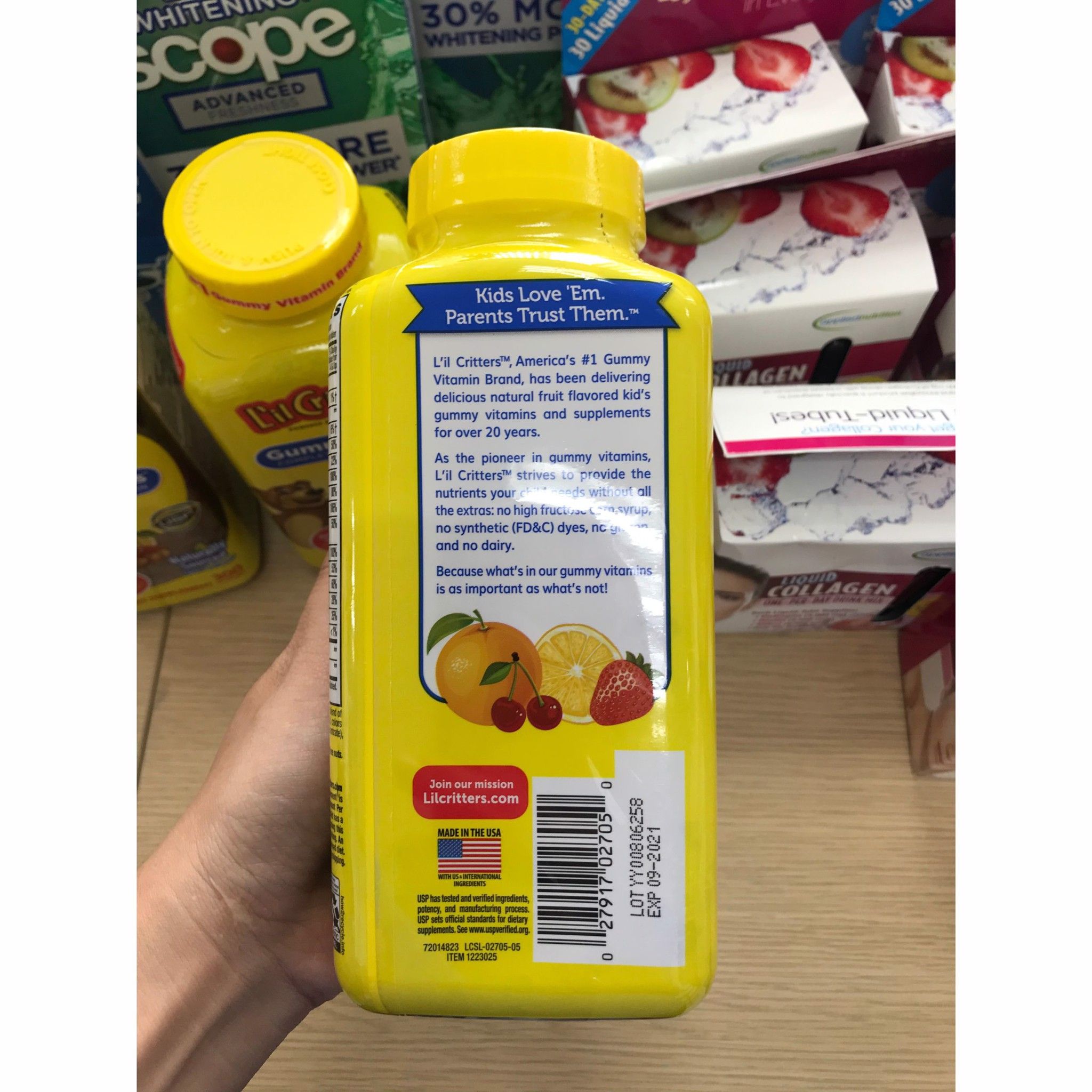  Kẹo Dẻo Bổ Sung Vitamin Cho Bé L'il Critters Gummy Vites [Hộp 300 Viên] 