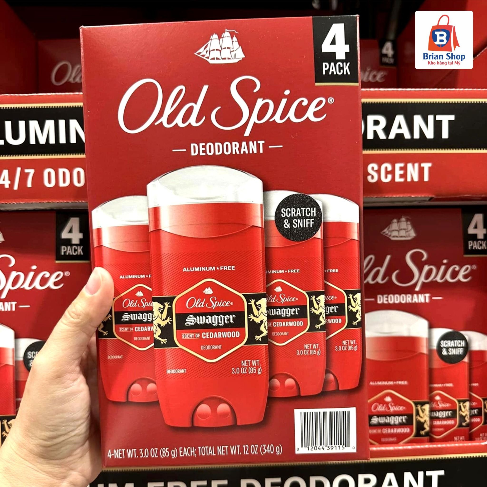  Thanh Sáp Lăn Khử Mùi Nam Old Spice Red Collection Swagger Deodorant [85g/thanh lăn] 