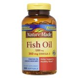  Dầu Cá Nature Made Fish Oil 1200mg 0mega-3 [Hộp200 viên]. Mẫu hộp 2020 NEW 