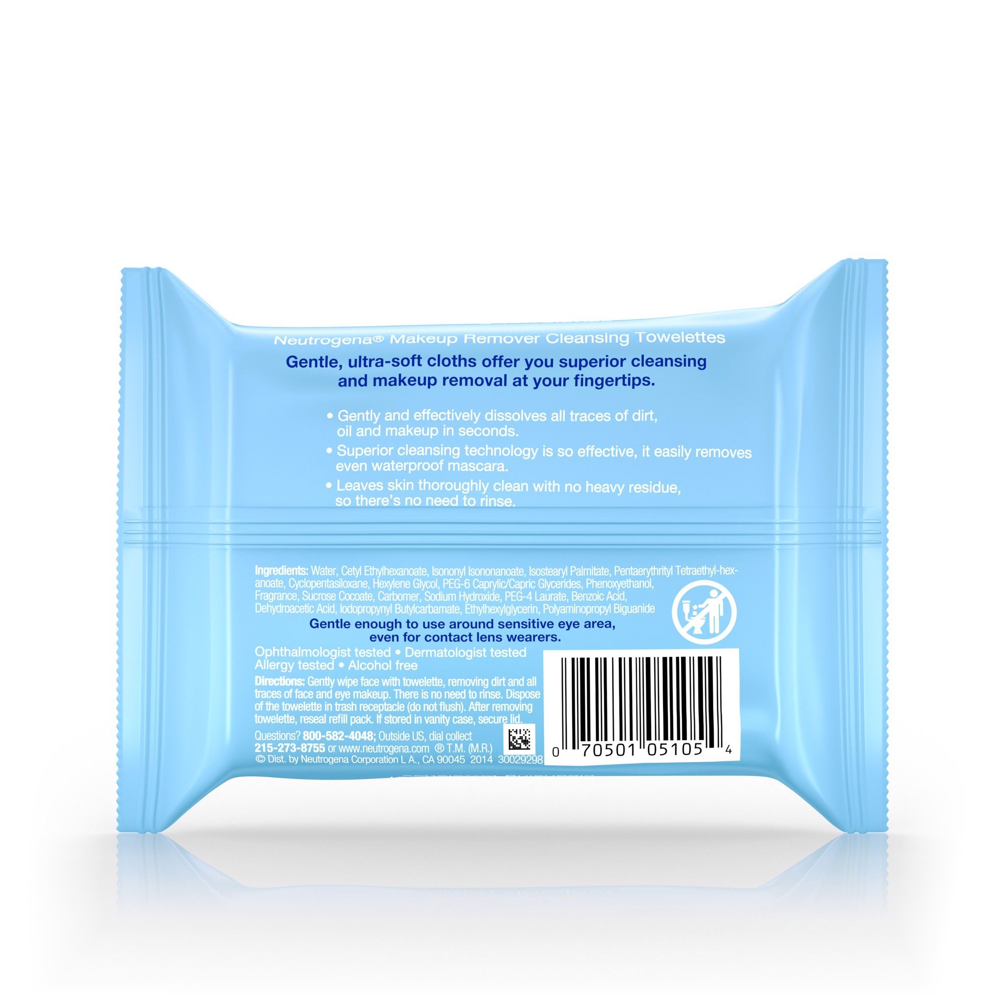  Khăn Giấy Ướt Tẩy Trang Neutrogena Make Up Remover [Gói 25 miếng] 