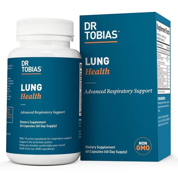  Viên Uống Thải Độc & Làm Sạch Phổi, Nâng Cao Sức Khỏe Phổi Dr Tobias Lung Health [Hộp 60 viên] 