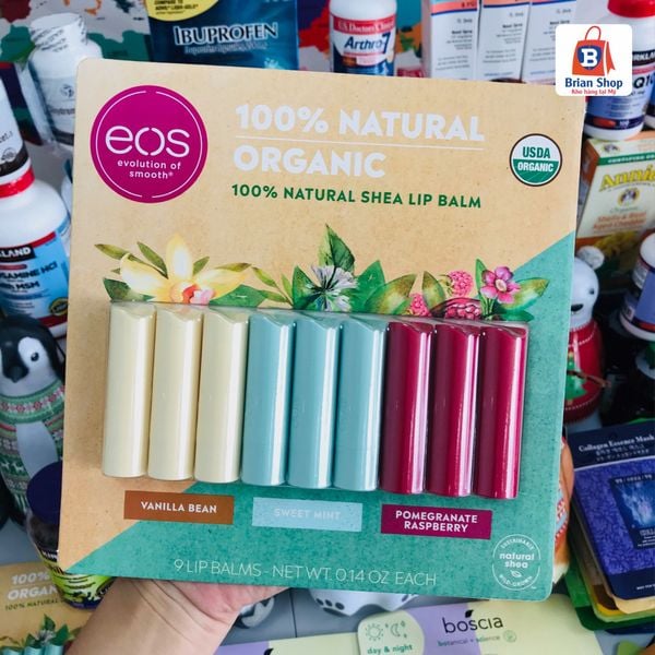  Son Dưỡng Môi Hữu Cơ EOS USDA Organic Smooth Lip Balm [01 thỏi, tách từ set 9 thỏi] 