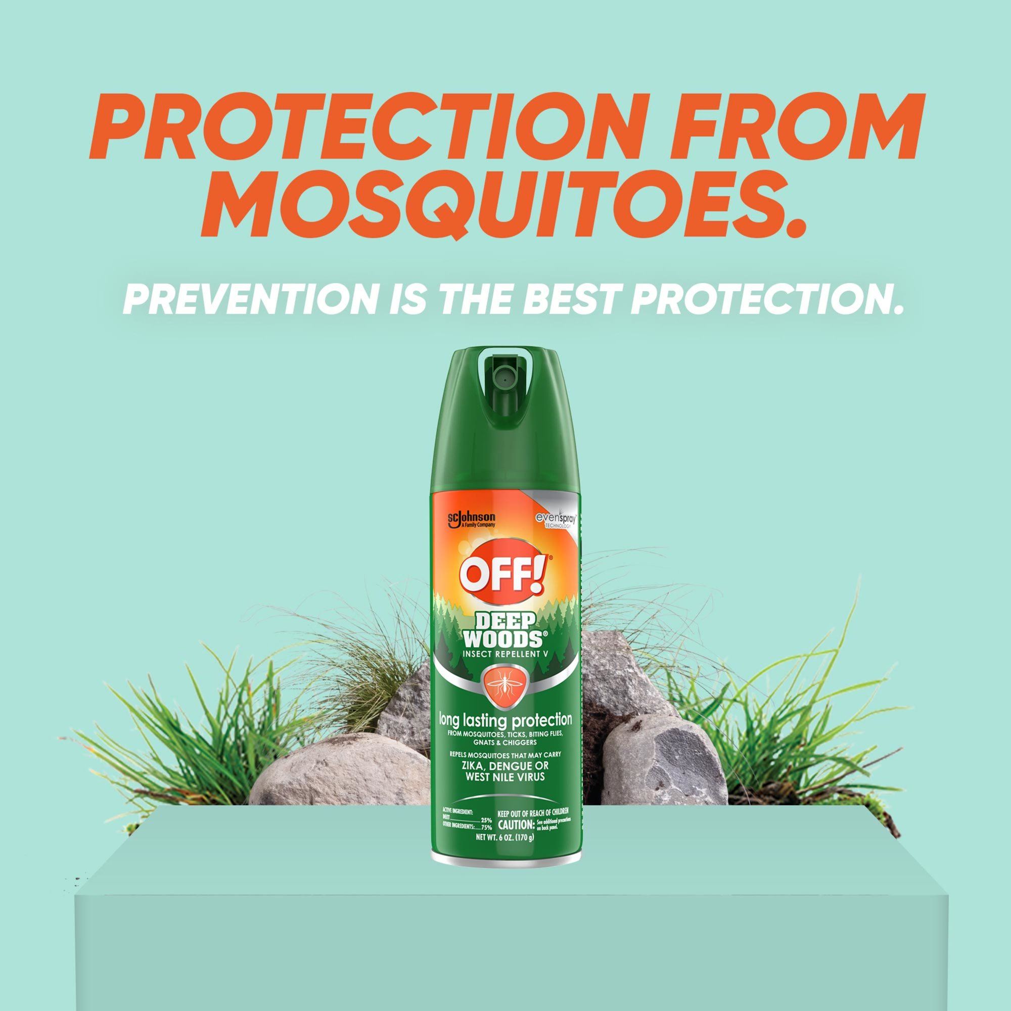  Xịt Chống Muỗi & Côn Trùng OFF! Deep Woods Dry Insect Repellent Spray [Set 3 chai xịt, 170gr/chai] 