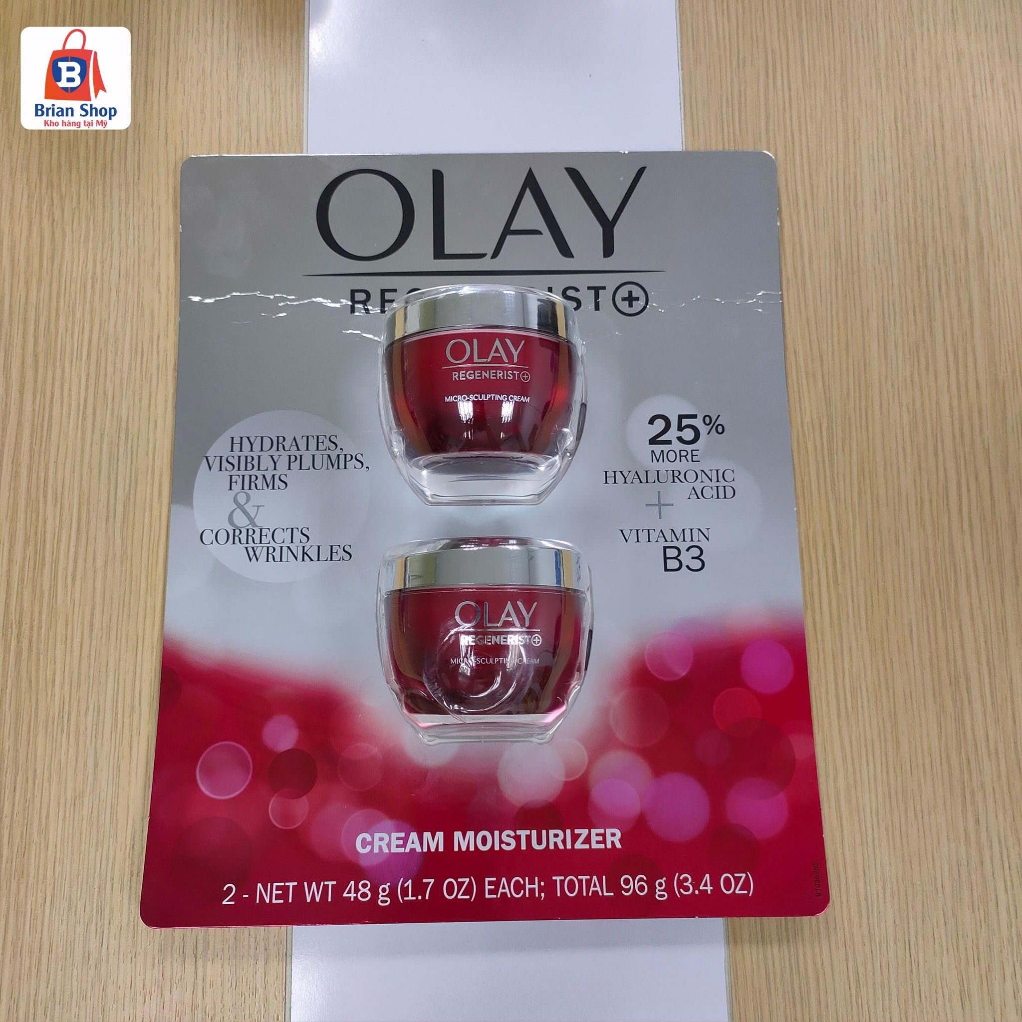  Kem Dưỡng Da Chống Lão Hóa Olay Regenerist Plus Micro Sculpting Cream, 1.7 oz [Hủ 48g] 