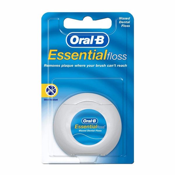  Chỉ Nha Khoa Oral-B Essential Floss Dental Floss, Waxed Mint - 55 Yards [Hộp 50m] 