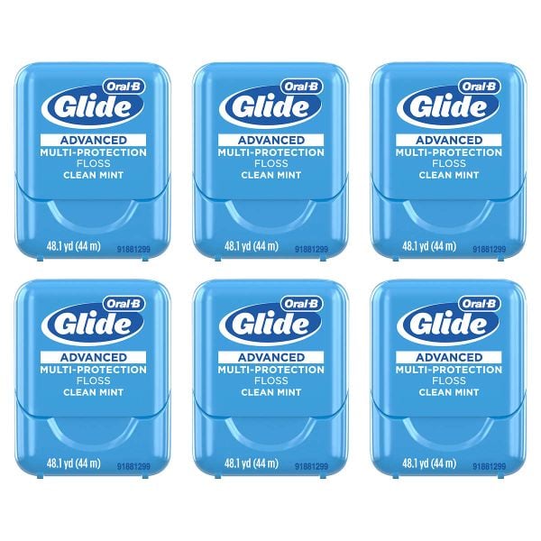  Chỉ Nha Khoa Glide Của Oral B-Advanced Multi Protection Floss. Made in USA. [Vỉ 6 hộp, 44m/hộp] 