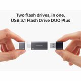  USB OTG 128Gb Samsung Duo Plus USB 3.1 Flash Drive 128GB - 300MB/s - Type-C with Type-A Adapter 