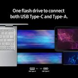  USB OTG 128Gb Samsung Duo Plus USB 3.1 Flash Drive 128GB - 300MB/s - Type-C with Type-A Adapter 