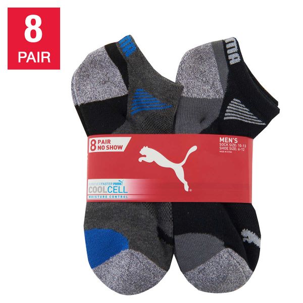  Set Vớ Thể Thao Dành Cho Nam Puma Men's No Show Sock, 8-pair [Set 08 đôi] 