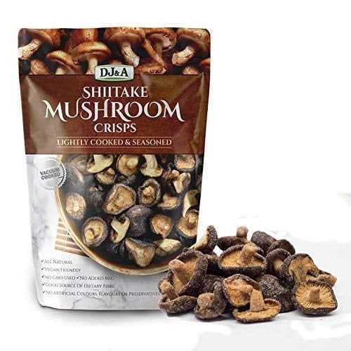  Nấm Đông Cô Sấy Giòn Dạng Snack Shiitake Mushroom Crisps 10.58 oz [Bịch 300g] 