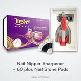  Máy mài kềm cầm tay TekNails. Chuyên dành cho kềm nails (kềm cắt móng/cắt da). Tặng kèm 60 miếng nhám 