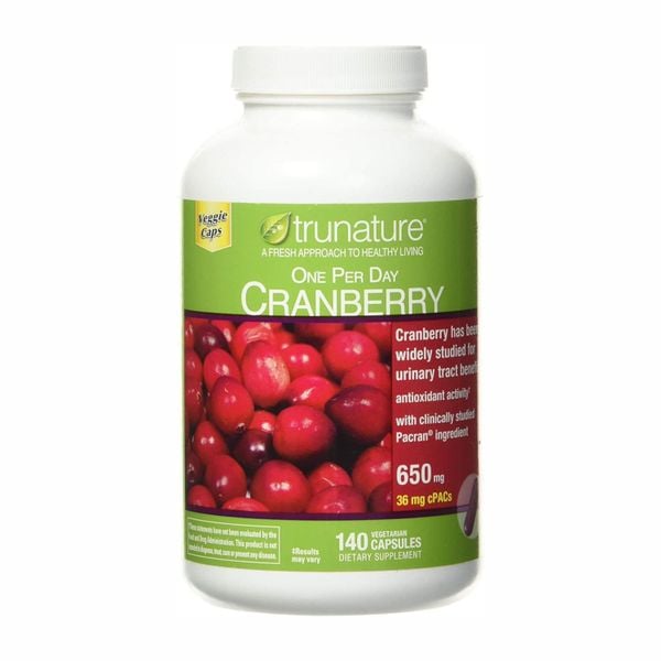  Viên Uống Hỗ Trợ Đường Tiết Niệu Trunature One Per Day Cranberry 650 mg [Hộp 140 viên] 