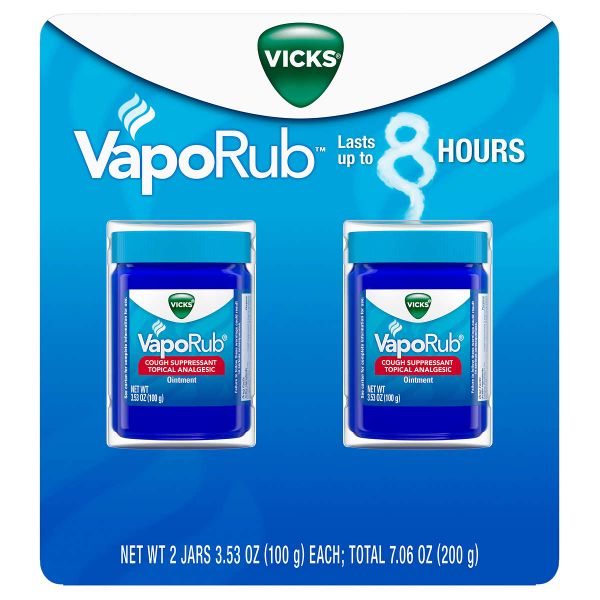  Dầu Thoa Ấm Ngực, Giảm Ho Vicks VapoRub Dành Cho Trẻ Em & Người Lớn [Lọ 100g] 