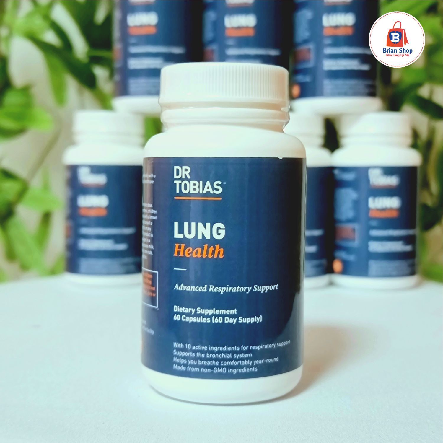  Viên Uống Thải Độc & Làm Sạch Phổi, Nâng Cao Sức Khỏe Phổi Dr Tobias Lung Health [Hộp 60 viên] 