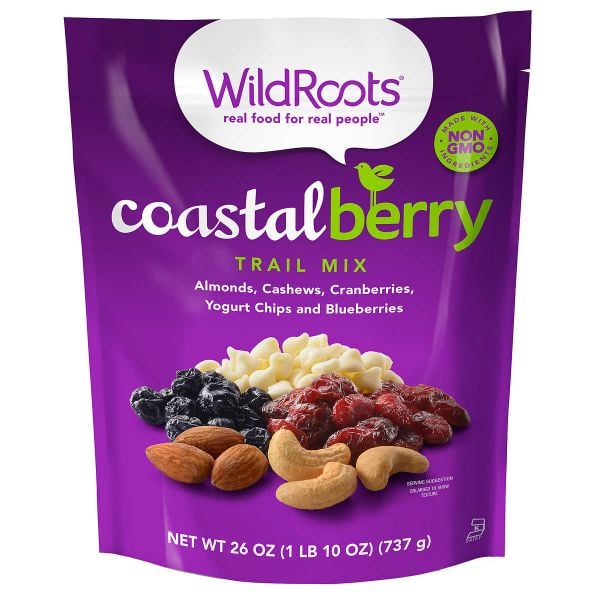  Hạt Hỗn Hợp Sấy Khô Wildroots coastal berry Trail mix, 26 oz [Bịch 737g] 